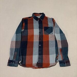 Altamont Flannel Plaid Shirts Mens Medium Canvas Woven Casual Preppy Spring